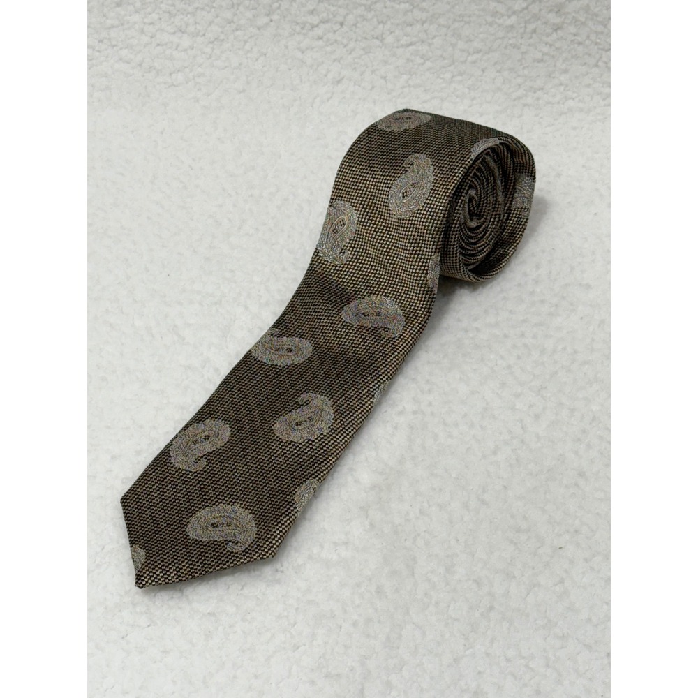 Jos A Banks Reserve‎ Silk Cotton Paisley Pattern Necktie Men's Formal Tie